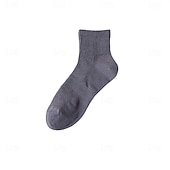 billiga Herrarnas Elitaccessoarer-Herr 1 par Socka Ankel- och sneakersstrumpor Svart Vit Färg Slät Skola Formell Utomhus Tunn Sommar Vår Höst Dagligen Ledigt