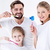 abordables Baignade et soins personnels-Lot de 10/15/20 housses de tête de brosse à dents de voyage, capuchon de protection de brosse à dents portable, étui de protection en plastique avec clip pour la maison, les voyages, le camping, la