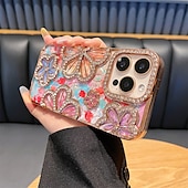 economico Cover per iPhone-Custodia per telefono con motivo floreale sfumato di colore per iPhone 16, 15, 14, 13 e 12 Pro Max, cover posteriore in TPU antiurto