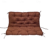 baratos Cobertura de Sofa-Almofada de assento de balanço grossa para balanço externo, almofadas de reposição para balanço de varanda de 2 ou 3 lugares, verde