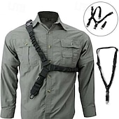 cheap Camping Equipment-Tactical One Single Point Sling Strap Bungee Rifle Gun Sling with QD Buckle