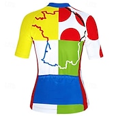 abordables Maillots pour femmes-Femmes Maillot de cyclisme Manche Courte Cyclisme T-shirt Maillot Top avec 3 poches arrière VTT Vélo tout terrain Cyclisme sur route Triathlon Respirant Séchage Rapide Évacuation de l&#039;Humidité Bandes