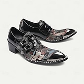 levne Elementární Společenské Boty-Černé kožené monk strap boty pro muže – Chic formální obuv na večírky a noční akce