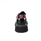 cheap Dress Sandals-Men's Black Faux Leather Gladiator Sandals - Durable and Stylish Sandals for Summer Adventures