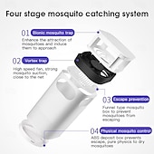 baratos Mata-insetos-mata-mosquitos elétrico com lâmpada para ambientes internos &amp;controle de pragas ao ar livre para insetos voadores, atrativo de luz ultravioleta com rede elétrica potente, seguro &amp;eficaz para uso