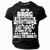preiswerte Lustige T-Shirts für Männer-Herren Lustiger Slang T Shirt Kurzarm T-Shirt 3D-Druck Rundhalsausschnitt Hemd Mode Täglich Basic Straße Lässig Täglich Schwarz Rote Blau Sommer Frühling Bekleidung S M L XL XXL XXXL