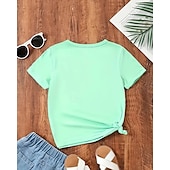 cheap Girl&#039;s 3D Animals-Girls&#039; 3D Butterfly T shirt Tee Short Sleeve Summer Spring Fashion Basic Kids 4-12 Years Crew Neck Outdoor Casual Daily Regular Fit