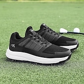 cheap Men&#039;s Golf Shoes-Men&#039;s Black and Gray Golf Shoes with Non-Slip Sole - Comfortable and Durable Footwear for Professional Golfers