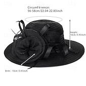 tanie czapki imprezowe-damskie organza kentucky kapelusze przeciwsłoneczne - szerokie rondo kwiatowe kapelusze kościelne kapelusz plażowy derby na przyjęcie herbaciane ślub suknia ślubna