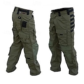 cheap Cargo Pants-Men&#039;s Cargo Pants Tactical Pants Trousers Camo Pants Buttons Multi Pocket Plain Wearable Outdoor Daily Camping &amp; Hiking Fashion Classic Black Army Green
