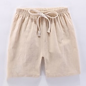 billiga Underdelar-Barn Pojkar Shorts Ensfärgat Mjukt Komfort Shorts Utomhus Grundläggande Svart Gul Vin Mid midja