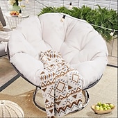 abordables Housse de canapé-Coussin rond pour balcon, patio, jardin, extérieur ou intérieur, coussin de chaise suspendu, coussin de remplacement pour chaise en forme d&#039;œuf