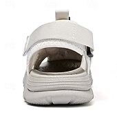 preiswerte Outdoor-Sandalen-Herrensandalen – weiße Outdoor-Wassersport-Sandalen mit verstellbaren Riemen und atmungsaktivem Mesh für Wander-, Strand- und Sommerabenteuer