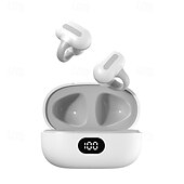 זול אוזניות אלחוטיות אמיתיות TWS-אוזניות Bluetooth 5.0 עם אוזן פתוחה – אוזניות TWS אלחוטיות עם מיקרופון קלות מאוד חסינות מים לספורט שהות נמוכה למשחקים תואם iOS/Android