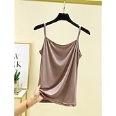 ieftine Top simplu-Pentru femei Camisole Tank Top Culoare solidă Zilnic Fără manșon Stil Nautic Topuri obișnuite Zilnic Fără Spate Albastru Deschis Gri Fier Albastru denim Verde matcha Negru Vară