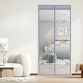 お買い得  窓とドアの画面-マグネティックスクリーンドア ポータブル メッシュスクリーンドア フライまたは虫スクリーン マグネティック スライディングドア、ガレージ、パティオ、キッチン、リビング、窓部屋、ベッドルーム、バー、ペットと子供のための簡単エントリー
