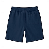 baratos Calções Elite Masculinos-Homens Calção Shorts de praia Com Cordão Cintura elástica com cordão Tecido Respirável Pavio Humido Curto Formal Casamento Ao ar livre Elegante Férias Branco Amarelo Micro-Elástica