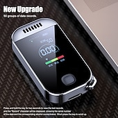 abordables Alarmes pour voiture-Éthylotest numérique portable porte-clés – affichage LED, alerte alcool 3 couleurs, sans contact, rechargeable par USB, précis et hygiénique, pour les conducteurs et l&#039;usage personnel