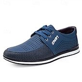 cheap Casual Sneakers-Men's Navy Blue Mesh Sports Shoes with Breathable Upper - Lightweight, Flexible Footwear for Running, Gym and Active Lifestyles