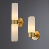 economico Luci da parete-Moderne applique da parete per interni, camera da letto, sala da pranzo, applique in marmo color rame per camera da letto, 110-120 V, 220-240 V, 5 W