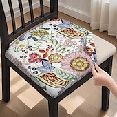 abordables Funda para silla de comedor-Funda para silla de comedor, funda para taburete, funda de poliéster con estampado geométrico