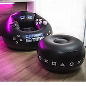 cheap Outdoor Activity-E-sports inflatable sofa chair creative internet cafe game back chair bedroom flocking lazy sofa