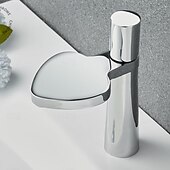 abordables Robinets de lavabo-Robinet de lavabo - Cascade Électroplaqué Ensemble central Poignée unique à un trouBath Taps