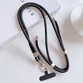 お買い得  携帯電話用ストラップとリストストラップ-調節可能な携帯電話用ストラップ（金属製クリップとパッチ付き） - 携帯電話ケース用のシンプルなネックロープ
