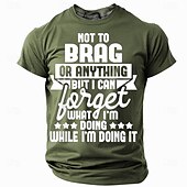 preiswerte Lustige T-Shirts für Männer-Herren Lustiger Slang T Shirt Kurzarm T-Shirt 3D-Druck Rundhalsausschnitt Hemd Mode Täglich Basic Straße Lässig Täglich Schwarz Rote Blau Sommer Frühling Bekleidung S M L XL XXL XXXL
