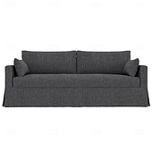 preiswerte Sofabezug-Sofabezug passend für Hyltarp-Sofa, einfarbig, gesteppte Polyester-Schonbezüge