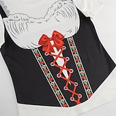 olcso pólók-Októberi fesztivál Dirndl nyomtatás Póló bajor München Német Grafikus Kompatibilitás Női Felnőttek Októberi fesztivál Forró bélyegzés Fesztivál