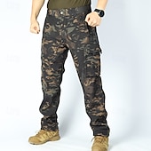 cheap Cargo Pants-Men&#039;s Cargo Pants Tactical Pants Trousers Buttons Multi Pocket Plain Wearable Outdoor Daily Camping &amp; Hiking Fashion Classic Black Camouflage
