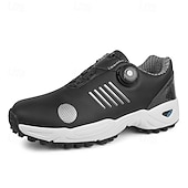 economico Scarpe da Golf da Uomo-scarpe da golf da uomo bianche e blu con tomaia in mesh traspirante: comfort e stabilità di alta qualità per gli appassionati di golf