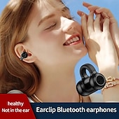 abordables Écouteurs Bluetooth sans fil-Écouteurs à clip ouverts Bluetooth 5.3 Z28 – Écouteurs TWS véritable sans fil avec micro faible latence son HiFi design léger crochets d&#039;oreille pour le sport compatible iOS/Android