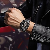 baratos Relógios Quartz-992 novo relógio masculino multifuncional à prova d&#039;água com luz noturna e esportes ao ar livre relógio de quartzo masculino