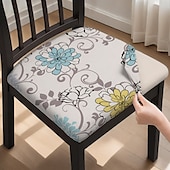 abordables Funda para silla de comedor-Funda para silla de comedor, funda para taburete, funda de poliéster con estampado geométrico