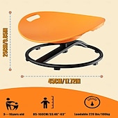 baratos Atividade ao Ar Livre-Brinquedos sensoriais para autismo, cadeira giratória para autismo com design de alça dupla, treinamento de coordenação corporal, sentar e girar, base de metal, cadeira giratória mais segura para
