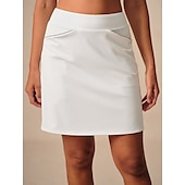 cheap Women&#039;s Golf Clothing-Women&#039;s Golf Skorts White Rose Red Skirt Ladies Golf Attire Clothes Outfits Wear Apparel