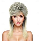 economico Parrucche storiche-Parrucca mullet per donna anni &#039;80 e &#039;90, accessorio per feste di Halloween