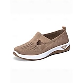 cheap Women&#039;s Sneakers-Women&#039;s Green Slip-On Athletic Sneakers with Breathable Mesh, Arch Support, Perfect for Walking and Casual Wear