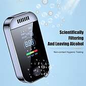 abordables Alarmes pour voiture-Éthylotest numérique portable porte-clés – affichage LED, alerte alcool 3 couleurs, sans contact, rechargeable par USB, précis et hygiénique, pour les conducteurs et l&#039;usage personnel