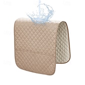abordables Funda para sillón reclinable-Funda de reposabrazos impermeable de color burdeos para sofá, funda de respaldo para reposabrazos de sofá, protector suave para sillas, sofá, sillón, fundas para sofá reclinable