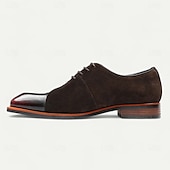 preiswerte Klassische Anzugschuhe-Herren-Schnürschuhe aus hochwertigem braunem Leder mit Brogue-Details – elegante Schuhe für Gala-Dinner, formelle Bälle und Abendveranstaltungen