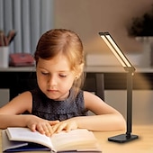 preiswerte Schreibtischlampen-LED-Schreibtischlampe mit Doppelkopf, dimmbare Touch-Steuerung und 5 Beleuchtungsmodi, zwei Schwenkarme, USB-Ladeanschlüsse, augenschonende Tischlampen für Klavier, Notenständer, Nägel, Zuhause &amp; Büro