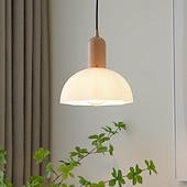baratos Luzes pendentes-20 cm Design De Lanterna Formas geométricas Luzes Pingente Vidro Madeira Vidro Estilo Artístico Estilo Formal Estilo Moderno Artistíco Estilo nórdico 110-120V 220-240V
