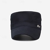 preiswerte Herrenhüte-Herren Schiebermütze Sonnenhut Trucker-Kappe Schwarz Marineblau Polyester Metall Mode Lässig Straße Täglich Einfach Verstellbar Sonnenschutz Atmungsaktiv