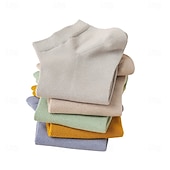 preiswerte Herren Elite Zubehör-Herren 1 Paar Socken No-Show und Liner-Socken Schwarz Weiß Farbe Einfach Schule Formell Outdoor Dünn Sommer Frühling Herbst Ganzjahres Täglich Lässig
