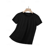  100% Cotone Giorno dell'Indipendenza americana Bambini Ragazze Nero Bianco Bandiera Americana Maglietta Girocollo Manica Corta Quotidiano All'aperto Vacanza Classico Casual Stampato Estate