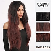 voordelige Synthetische trendy pruiken-synthetische pruik golvend krullend weef gelaagd kapsel met pony pruik 28 inch a1 synthetisch haar dames klassiek