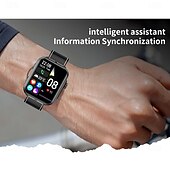 ieftine Ceasuri Smart-Ceas inteligent HDT11Ultra, ecran tactil complet de 2,02&quot;, Bluetooth, apeluri, ceas inteligent pentru sport, lanternă, contor de pași, moduri multi-sport, mesaje push, compatibil cu Android și iOS